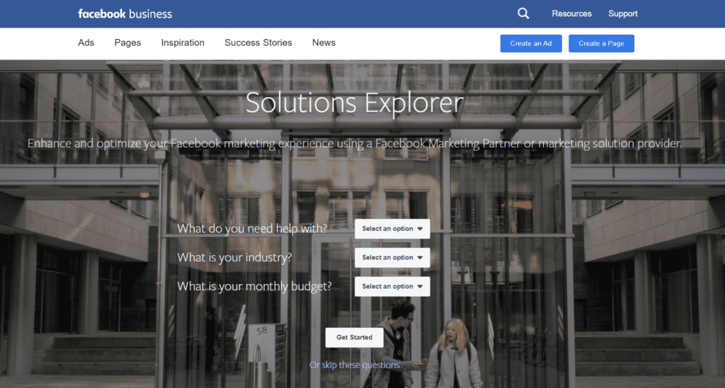 Facebook Solution Explorer