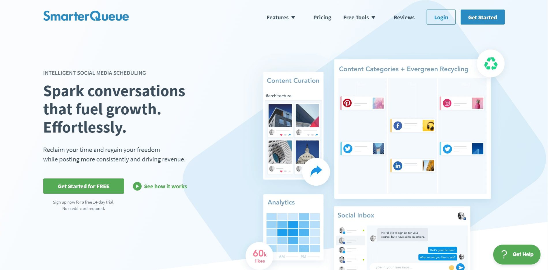 Everything You Need to Know About SmarterQueue Pricing 6 SmarterQueue’s Landing Page