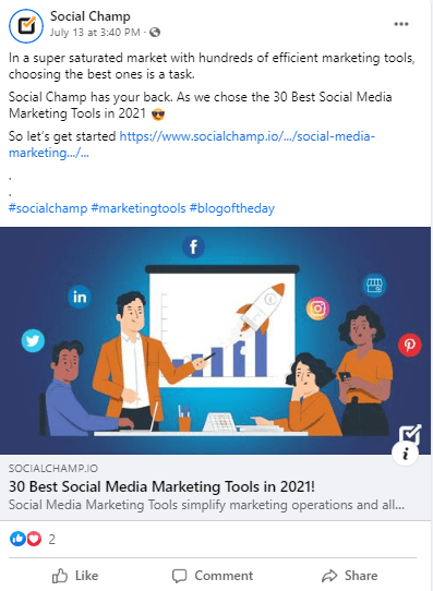 6 Social Media Marketing Challenges and How to Overcome Them 11 social champ post