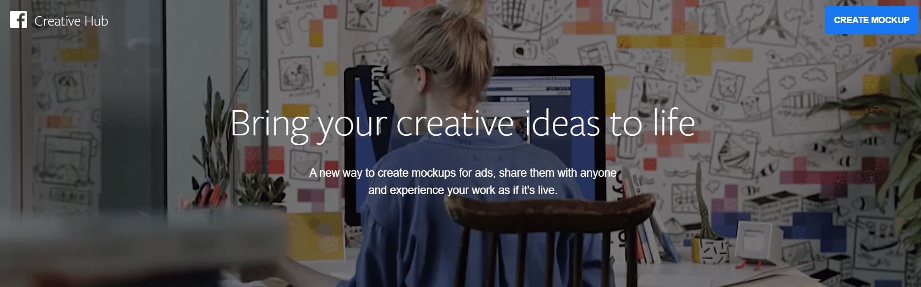 Facebook Creative Hub’s Landing Page
