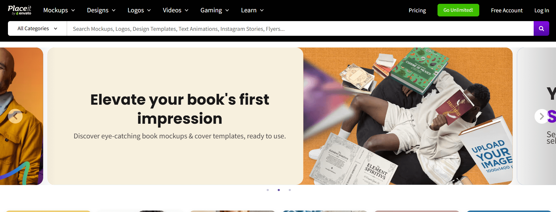 Placeit’s Landing Page