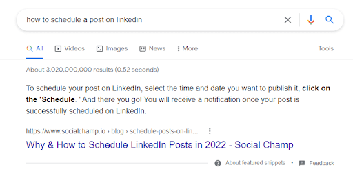 How Social Champ Ranks Higher on Search Engine 15 featured snippet
