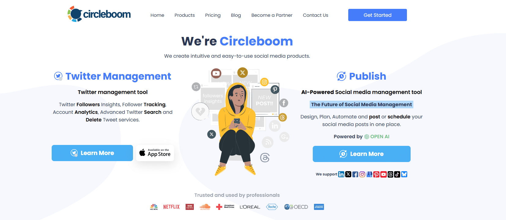 15+ Best Twitter Tools for Growth and Engagement in 2025 16 Circleboom’s Landing Page