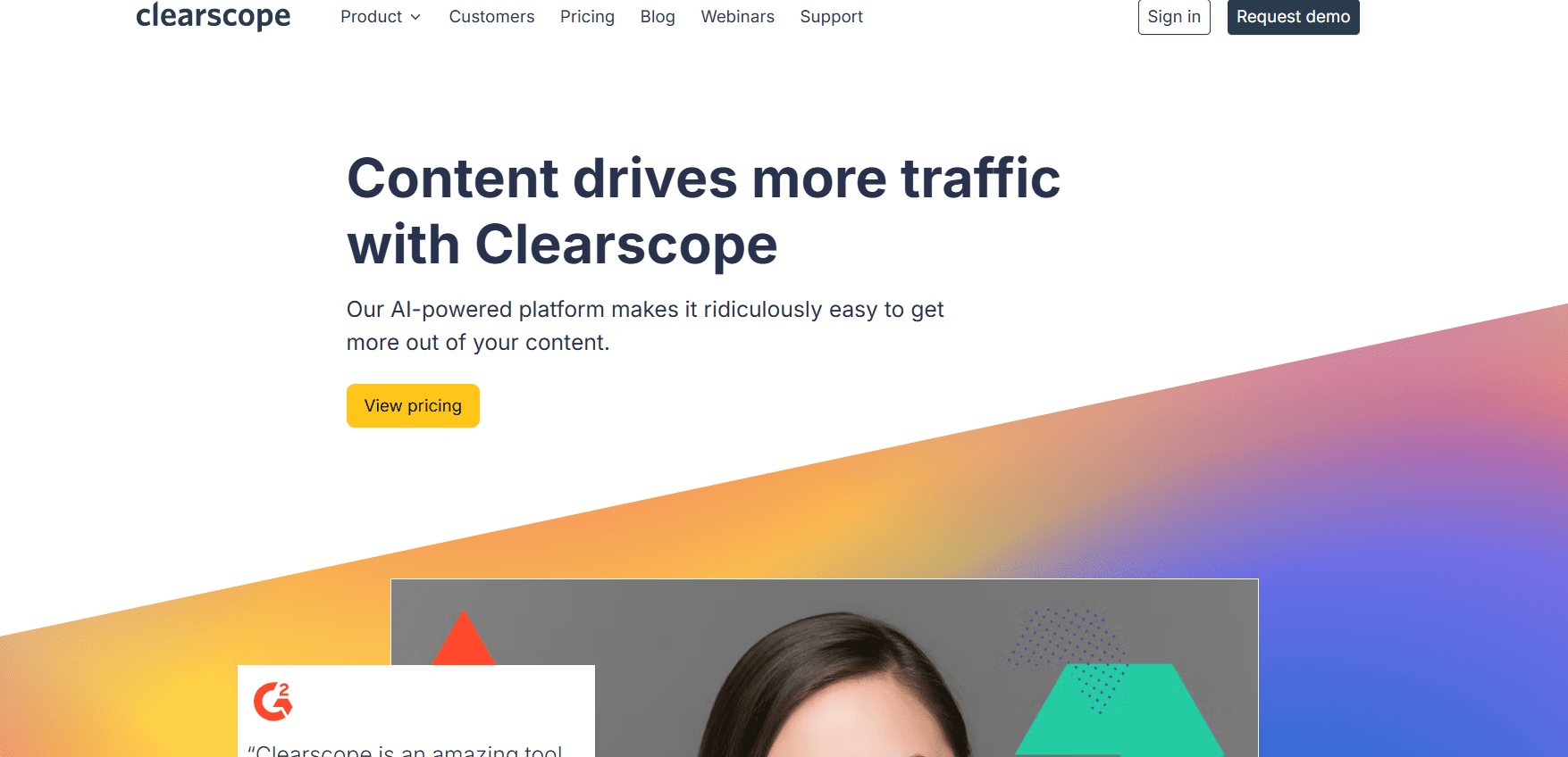 The 25 Best Digital Marketing Tools to Grow Your Business in 2025 20 ClearScope Homepage