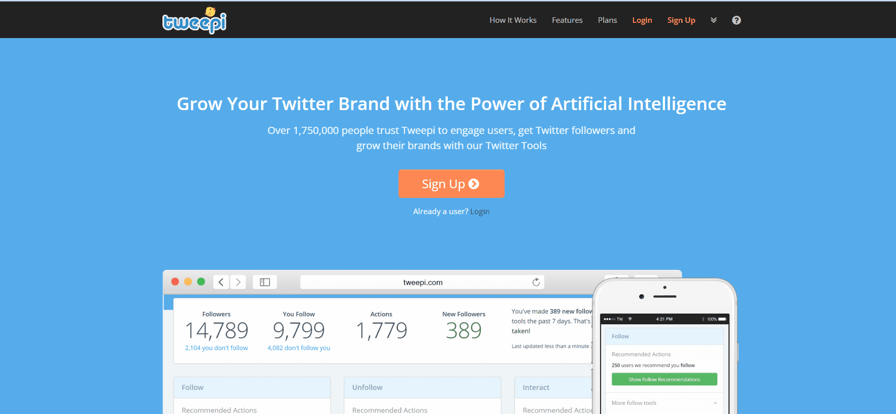 15+ Best Twitter Tools for Growth and Engagement in 2025 15 Tweepi’s Landing Page