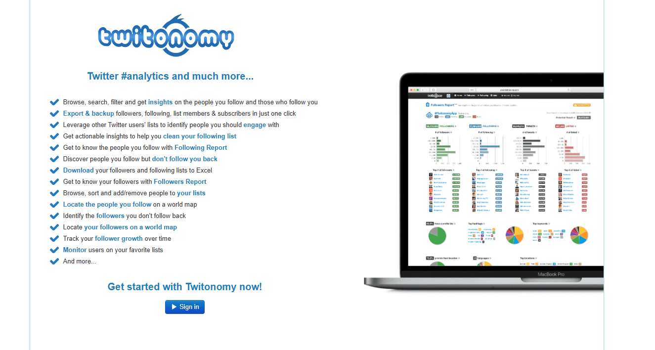 15+ Best Twitter Tools for Growth and Engagement in 2025 19 Twitonomy’s Landing Page
