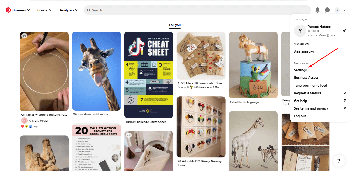 Pinterest claim accounts