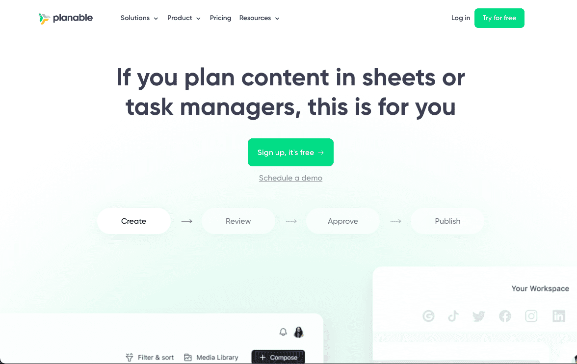 How to Schedule TikTok Videos in 2025: Tools, Tips & Practices 23 Planable landing page new