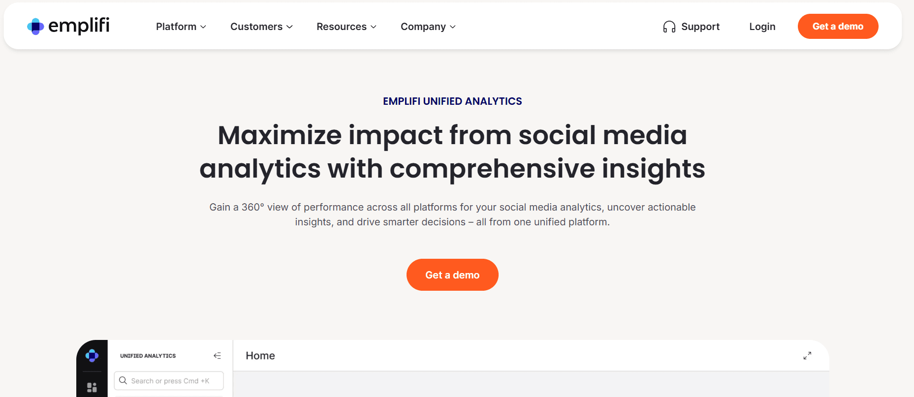 Top 15 Social Media Analytics Tools to Boost Your Marketing ROI in 2025 11 Emplifi’s Landing Page
