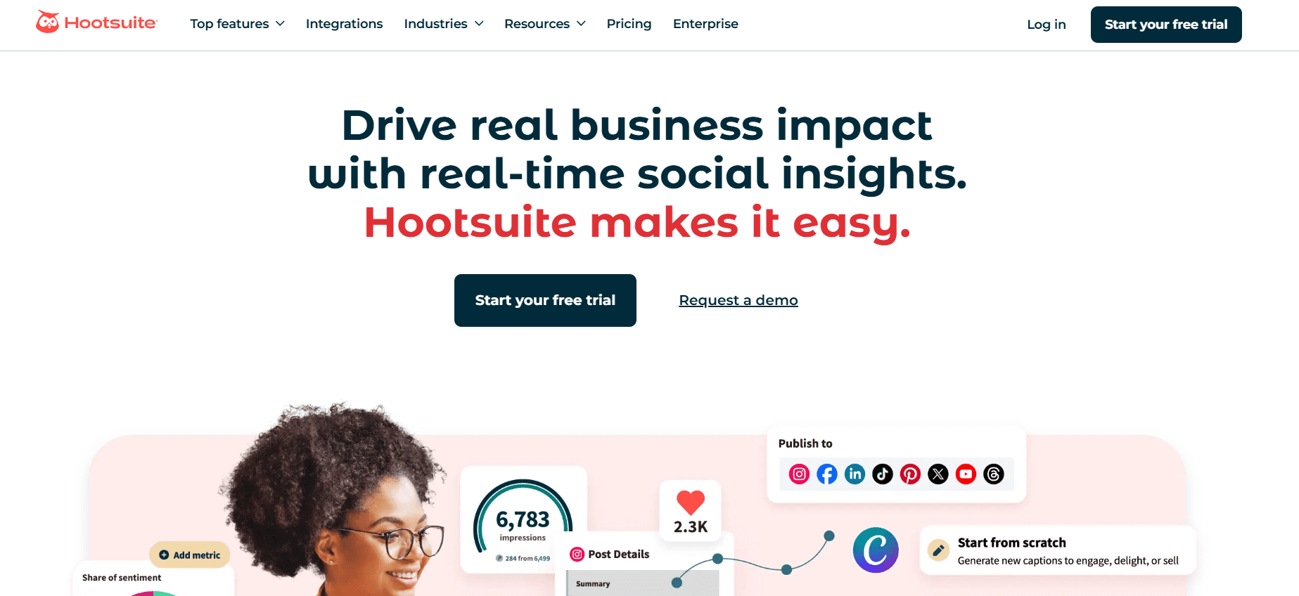 25+ Essential Internet Marketing Tools to Boost Your Digital Strategy in 2025 9 Hootsuite’s Landing Page