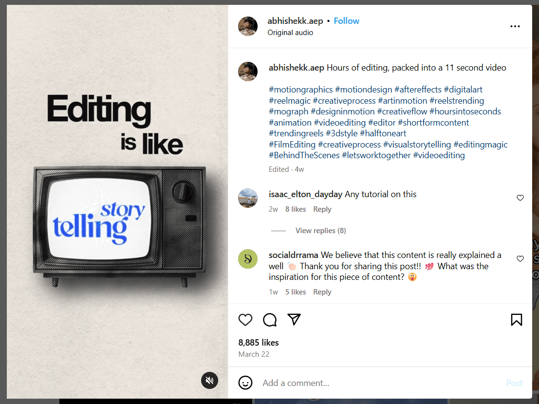 education and online learning related post on instagram