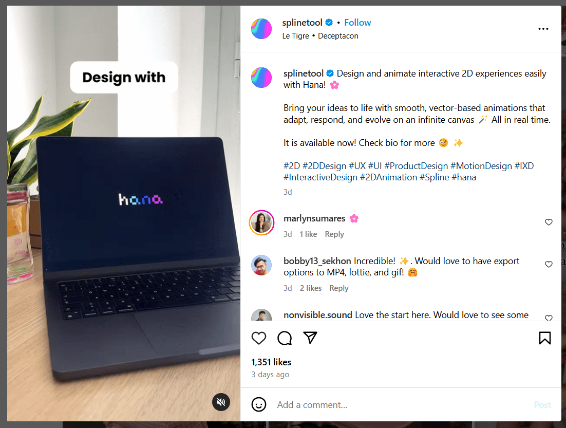 tech and gadget post on instagram