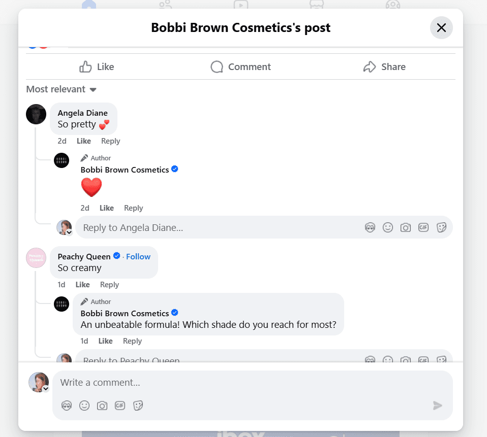 Facebook Algorithm 2025: How It Works and What to Know 9 Example of OP Responding To Comments
