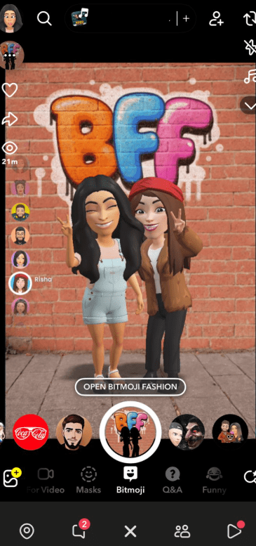 15 Snapchat Hacks to Boost Your Social Media Game in 2025 10 Example of a Snapchat Bitmoji Snap