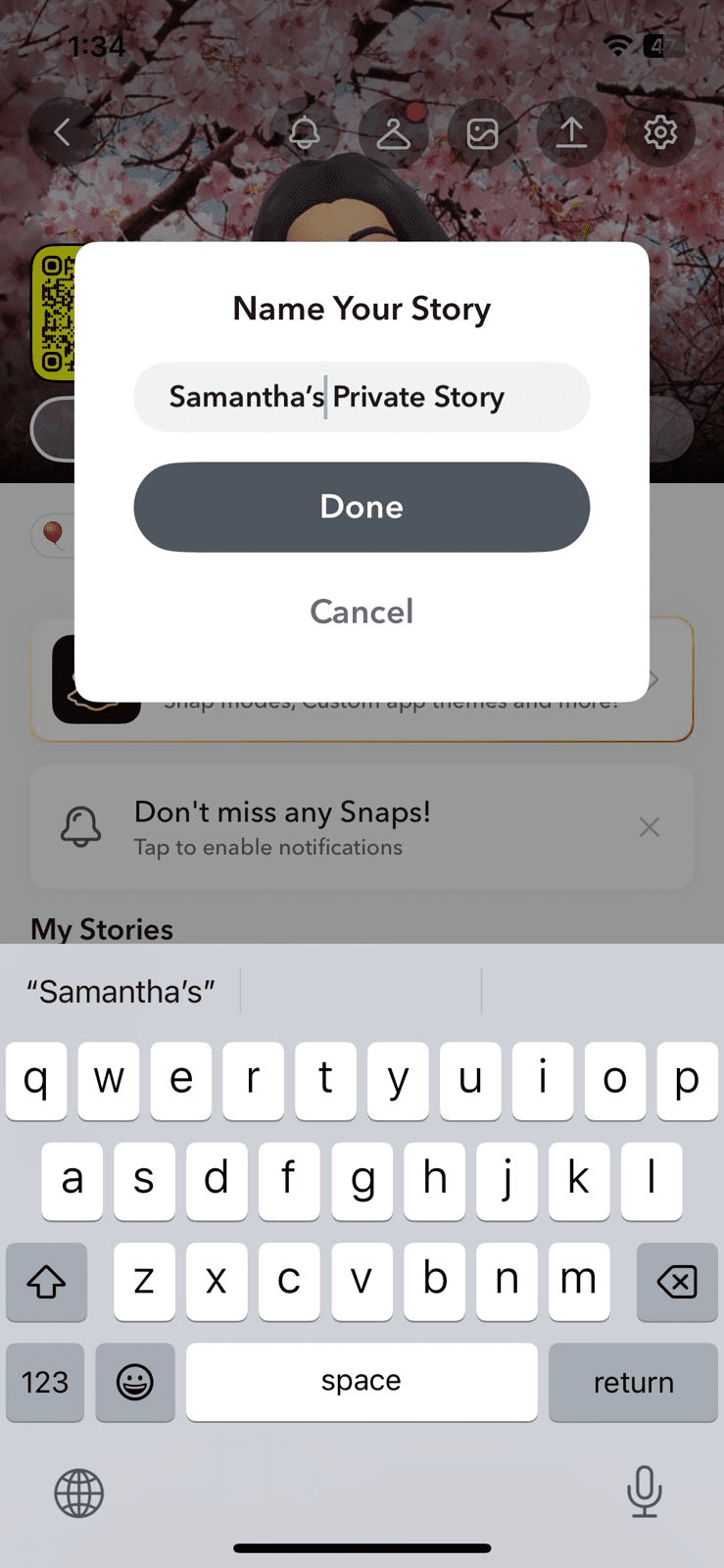 15 Snapchat Hacks to Boost Your Social Media Game in 2025 6 Example of a Snapchat Private Story Option