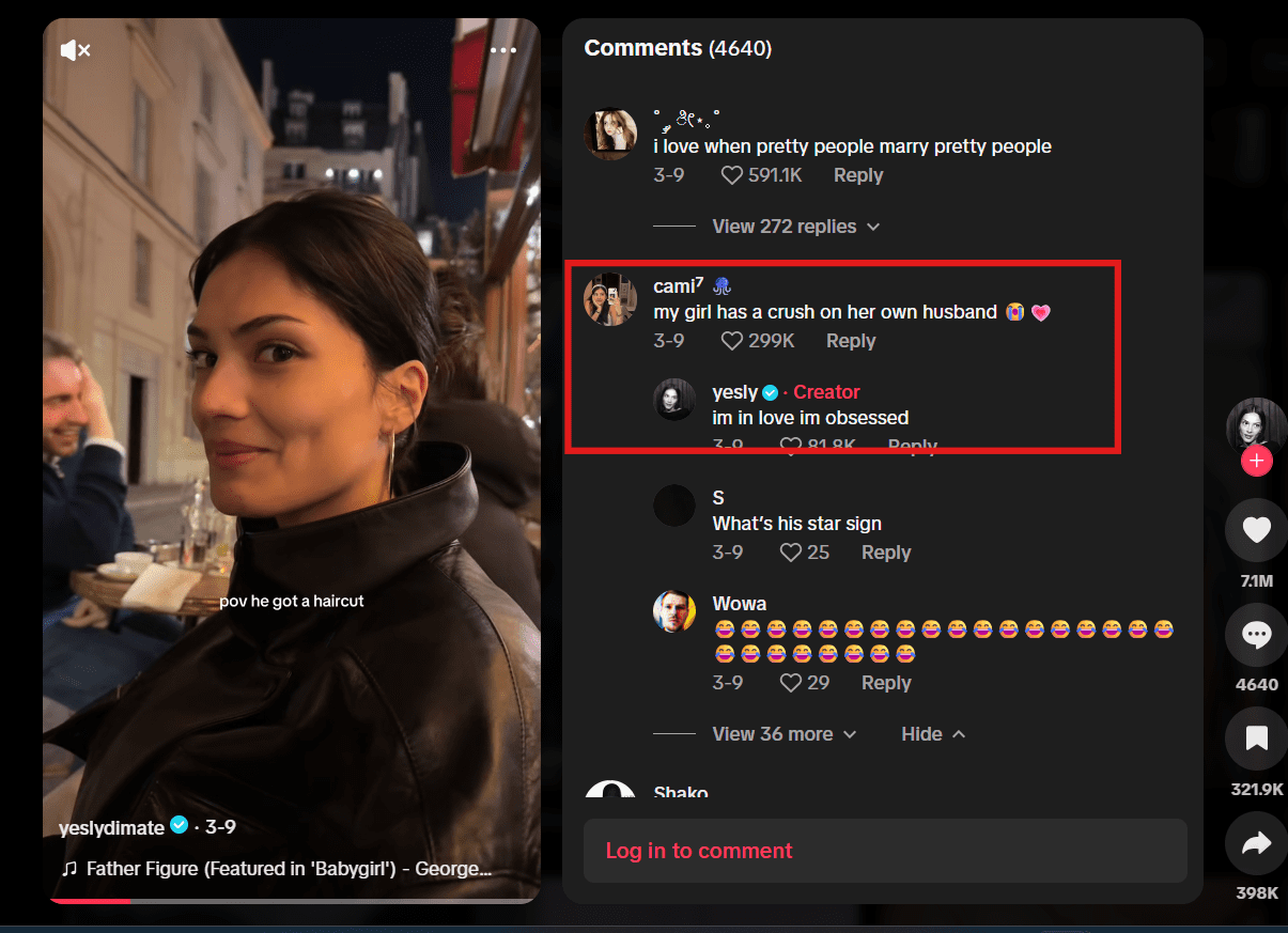 TikTok Algorithm 2025: How to Go Viral and Master the FYP 9 snapshot of a tiktok user responding to the comments on her video