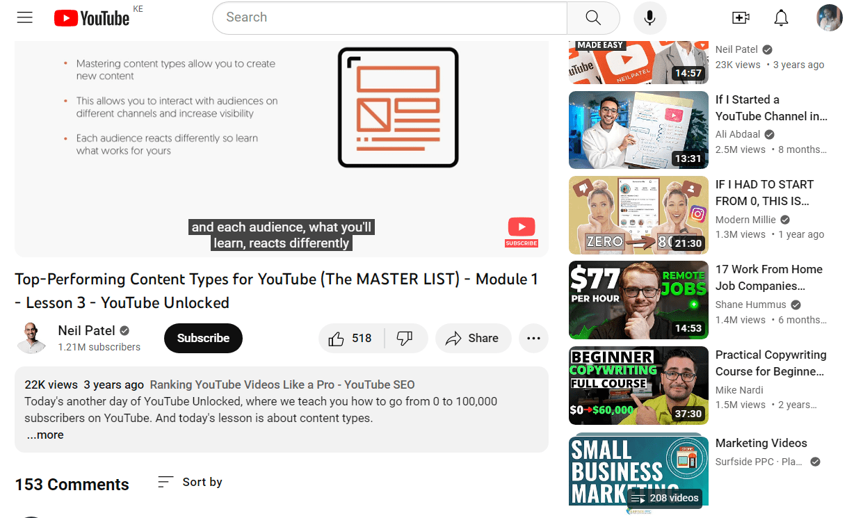 YouTube Playlist in 2026: Boosting Engagement With a Step-By-Step Approach 9 Neil Patrick's account - 1