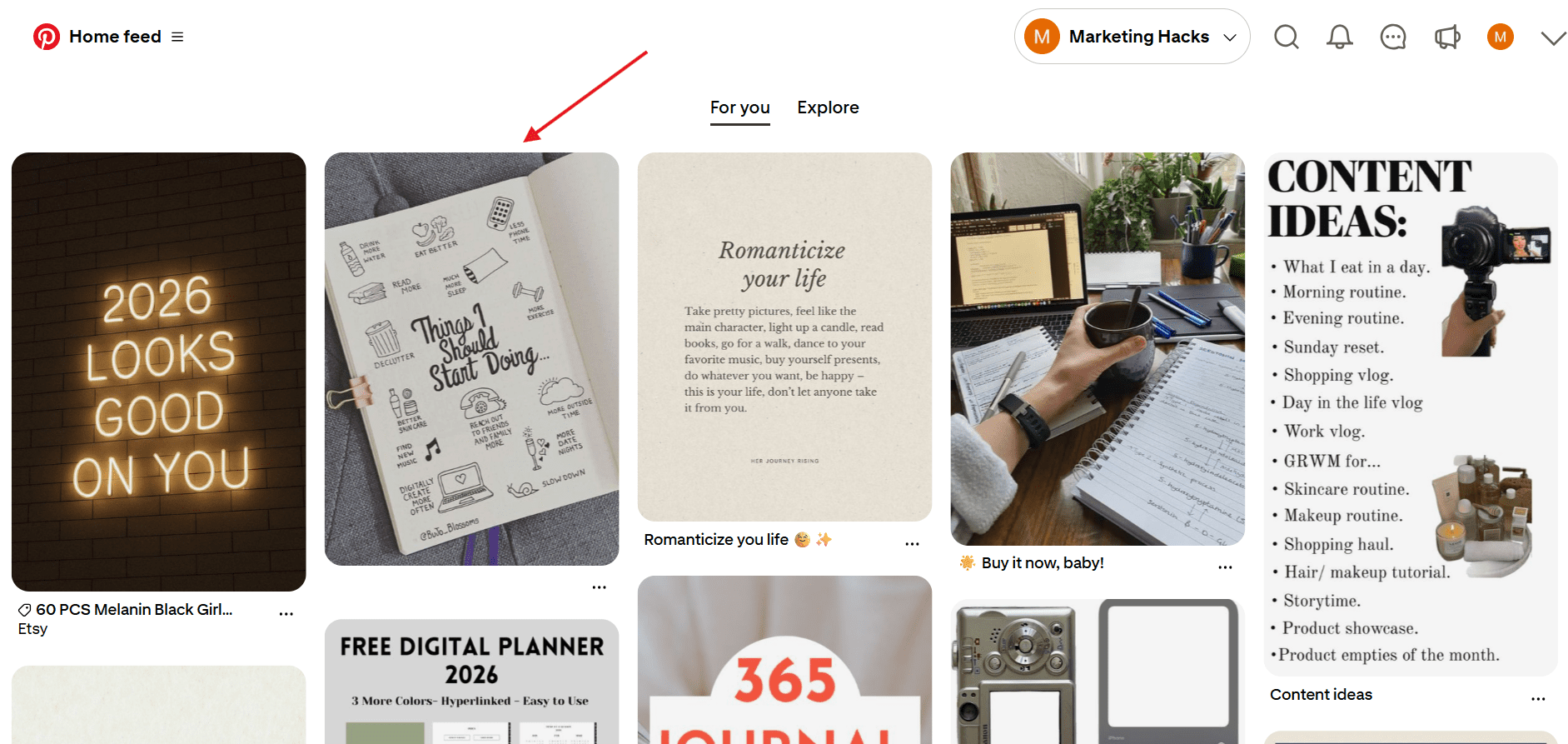Open the Pin You Want to Save