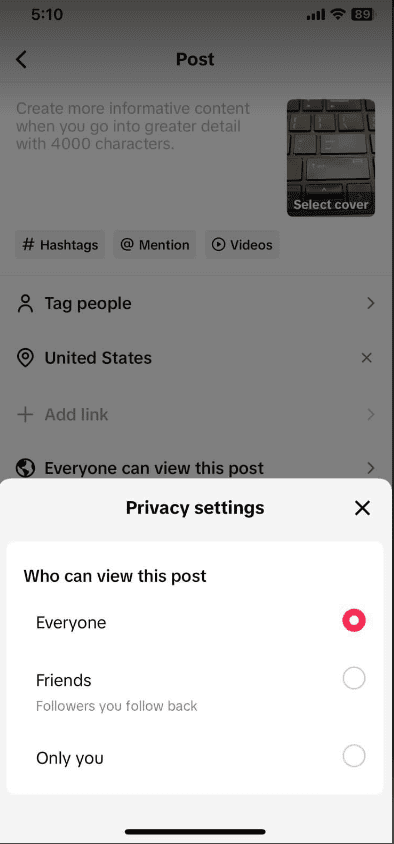 Choose Who Views Your Story