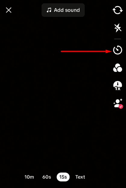 Edit videos on TikTok- Step 1