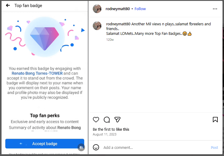 How to Make Money on Instagram in 2026: A Complete Guide 13 Instagram Post With Top Fan Badge