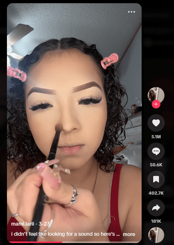 TikTok Stats 2025: Must-Know Data for Marketers, Creators, and Brands 12 A Makeup Tutorial Video on TikTok