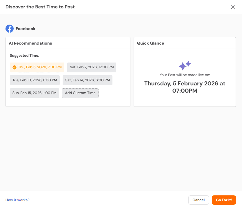 How to Unhide a Post on Facebook: Step-By-Step Fix for Hidden Posts 25 Social Champ's Best Time to Post Feature