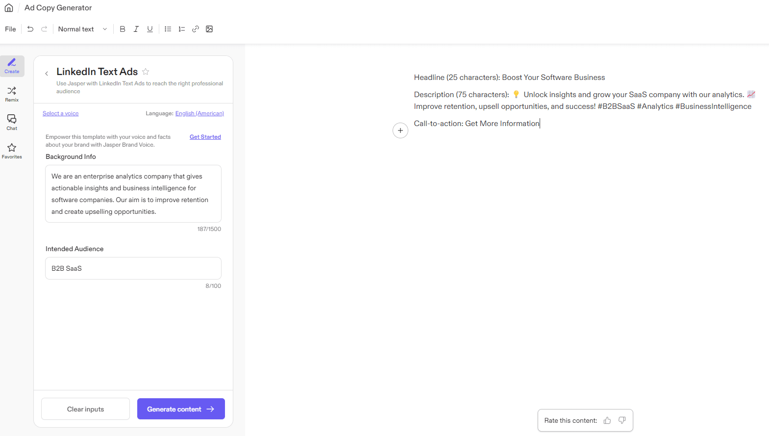 Best AI Content Creation Tools in 2025: Smarter Writing, Visuals & Social Media at Scale 7 Jasper AI’s Dashboard
