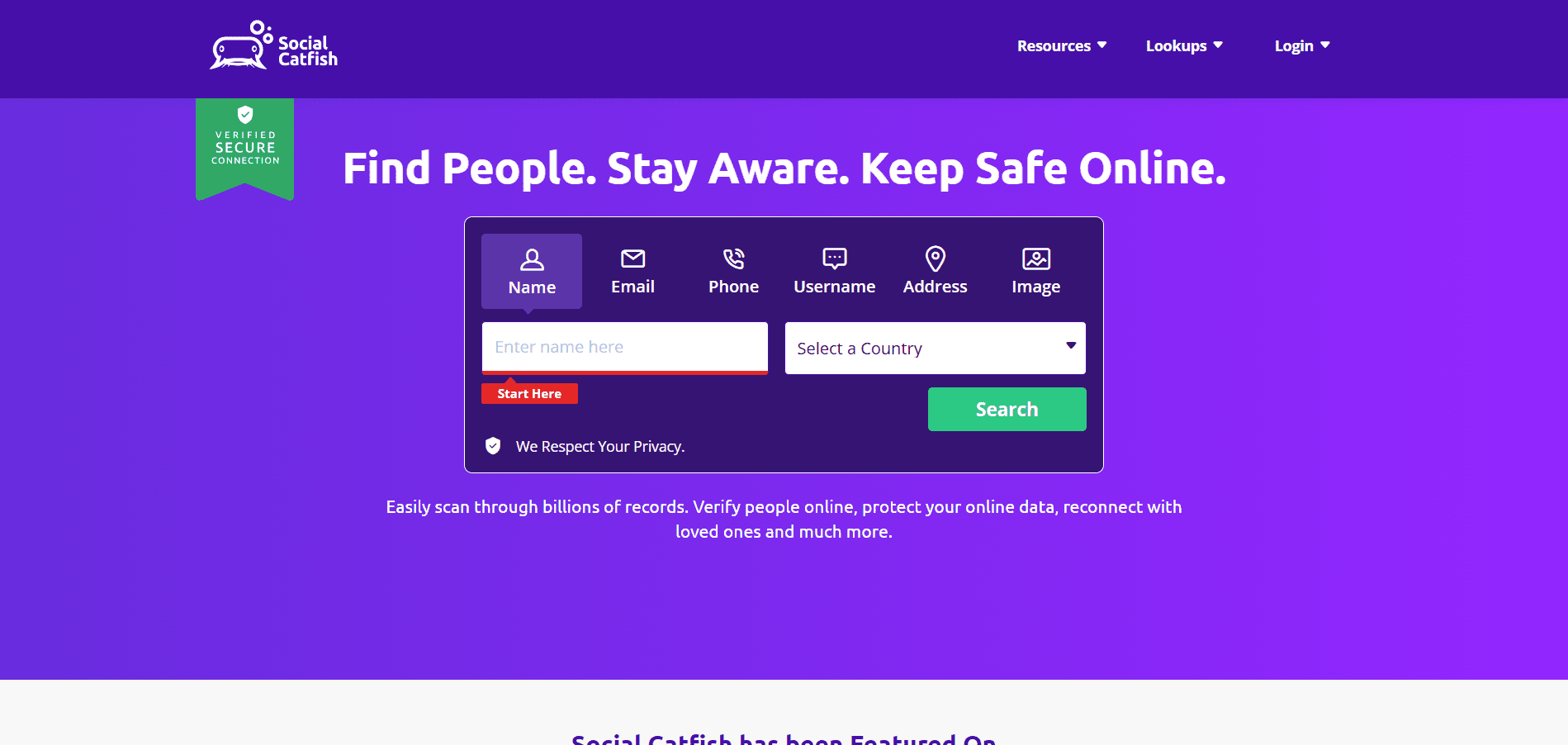 TikTok Viewer Guide: How to Watch, Download, and Analyze Videos Without Logging in (Tested & Reviewed) 14 Social Catfish's Landing Page