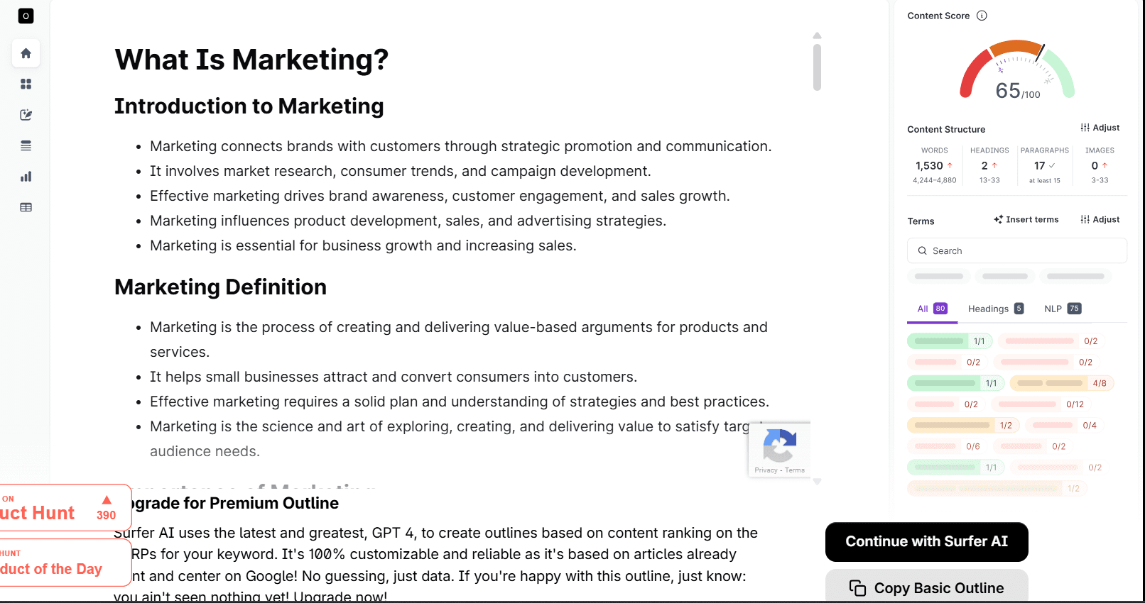 Best AI Content Creation Tools in 2025: Smarter Writing, Visuals & Social Media at Scale 12 Surfer SEO’s Dashboard