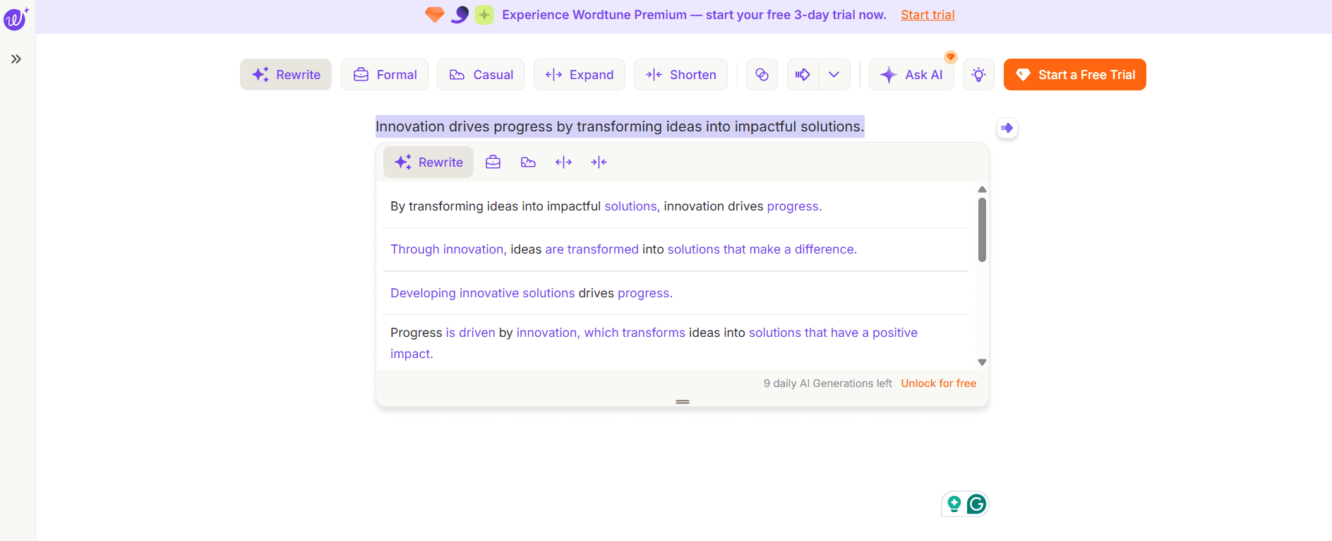 Best AI Content Creation Tools in 2025: Smarter Writing, Visuals & Social Media at Scale 9 Wordtune’s Dashboard