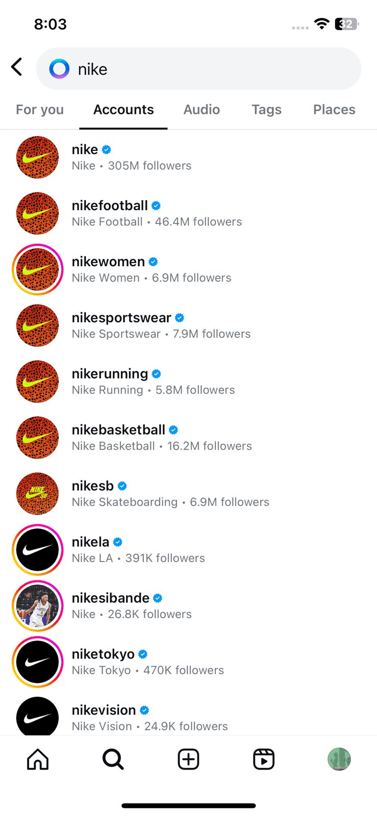 How to Manage Multiple Instagram Accounts in 2026: Tools, Tips, & More! 7 Nike's collection of Instagram accounts for different products.