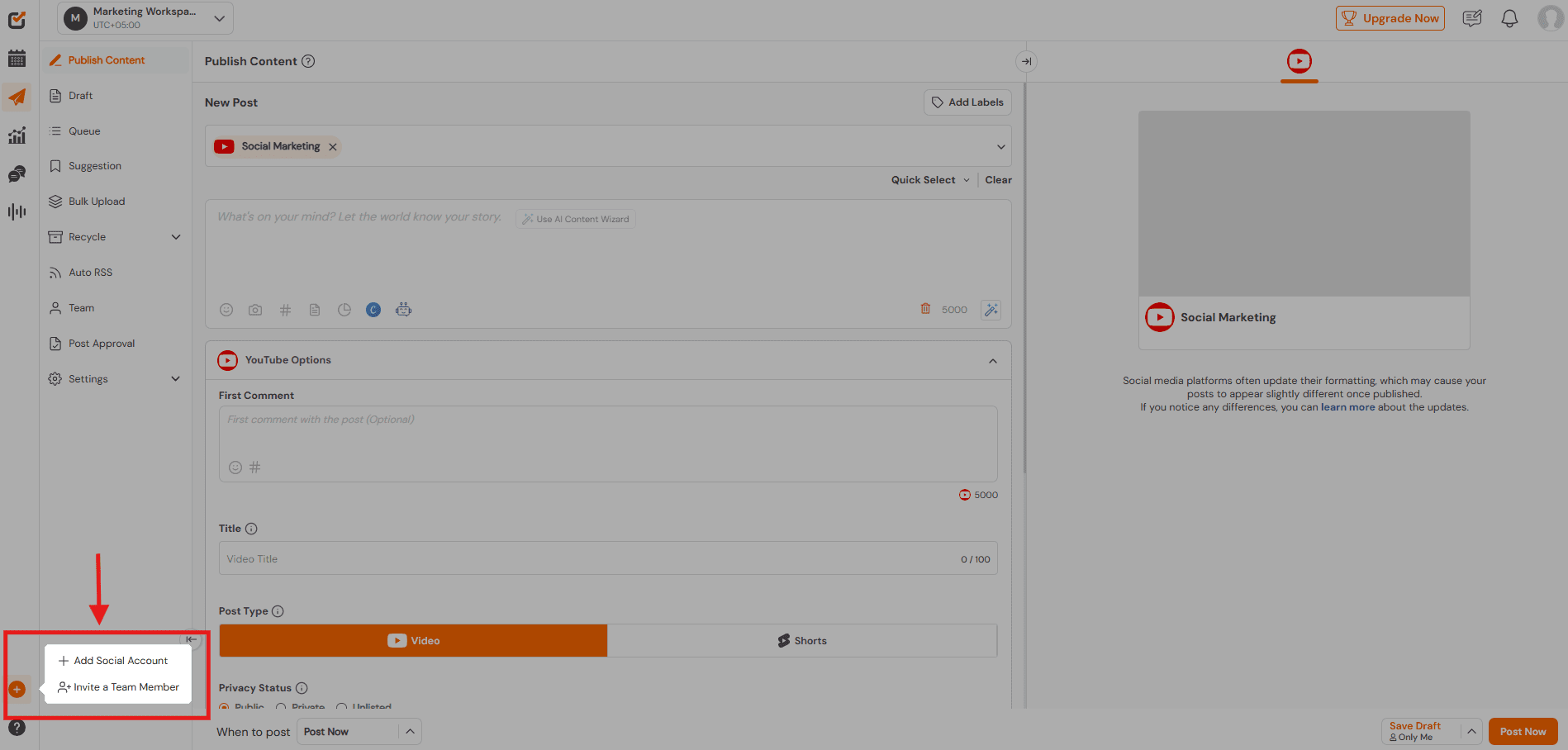 How to Schedule Pinterest Posts Like a Pro (And Drive 10X More Traffic in 2025) 14 Add Social Account