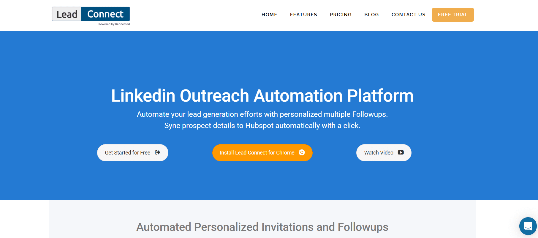 LeadConnect Homepage