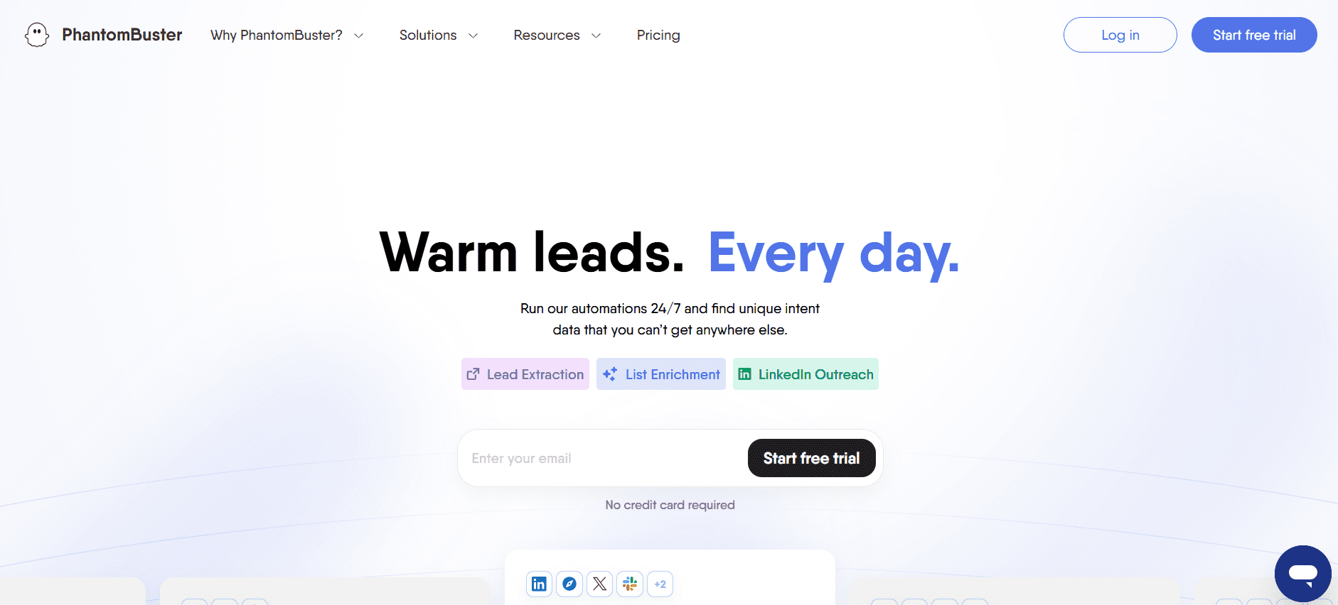 PhantomBuster’s Homepage