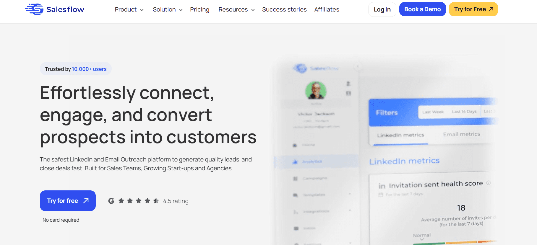 Salesflow Homepage