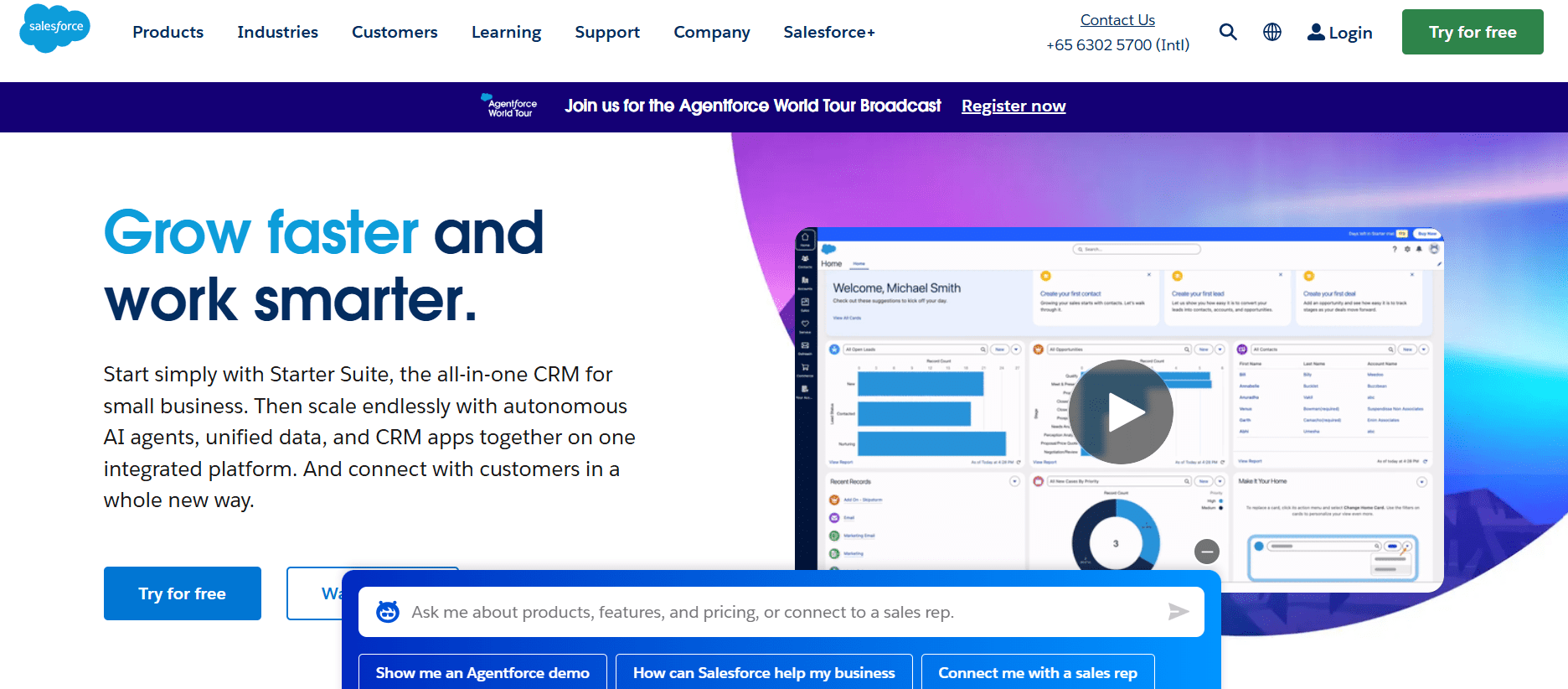 SalesForce Homepage