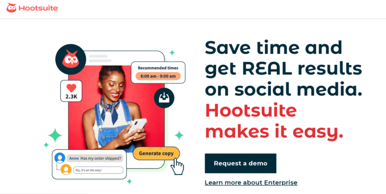 15 Best Social Media Advertising Software in 2026 (Compared + Use Cases) 8 Hootsuite Webpage