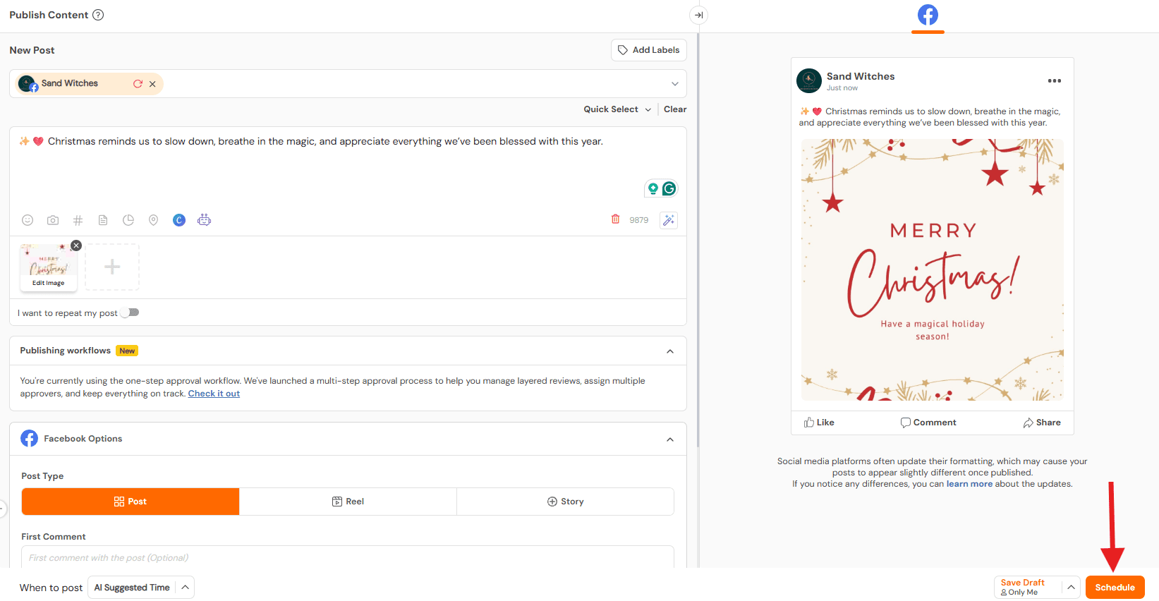 Schedule Through Social Champ