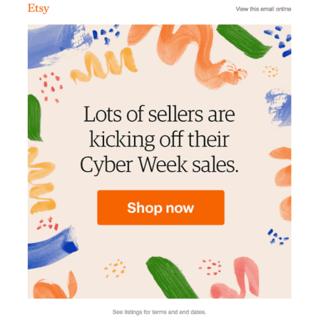 When Is Cyber Monday 2025? Everything You Need to Know 6 Cyber Monday Email by Etsy