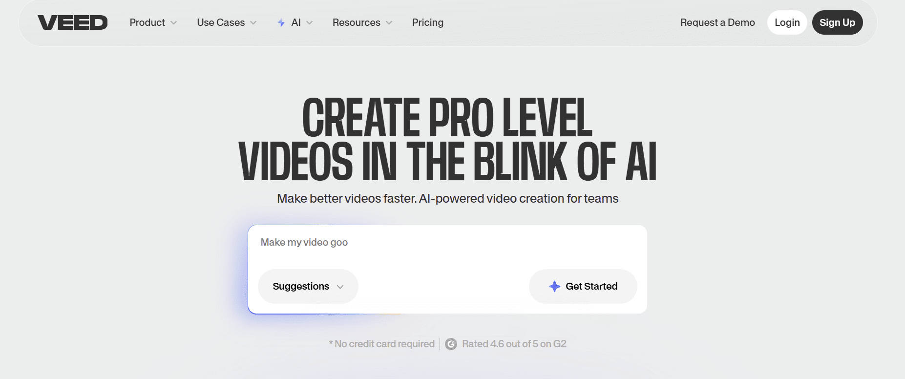 15 Best YouTube Marketing Tools to Grow in 2025 17 VEED’s Landing Page