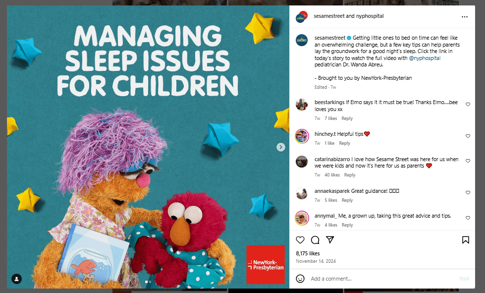 Social Media in Healthcare: Key Strategies for Success in 2025 10 Instagram Post From NewYork-Presbyterian Hospital Improving Accessibility