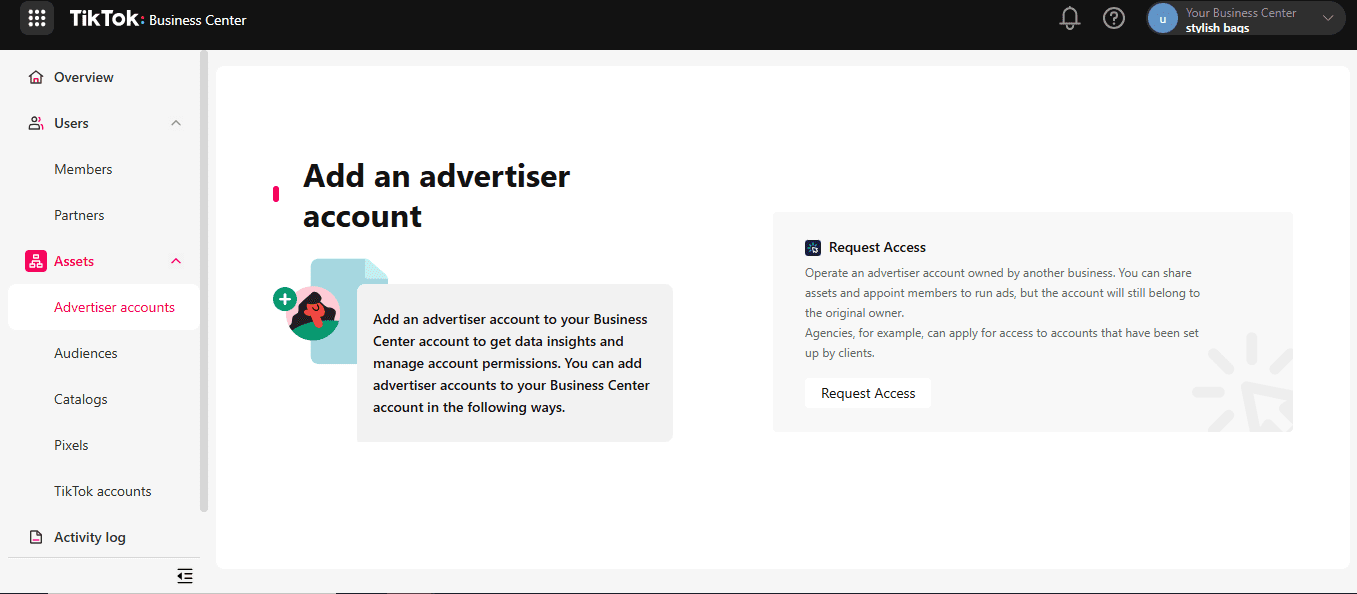 TikTok Business Account vs Personal – Which One Should You Choose in 2025? 8 TikTok Business Center Dashboard