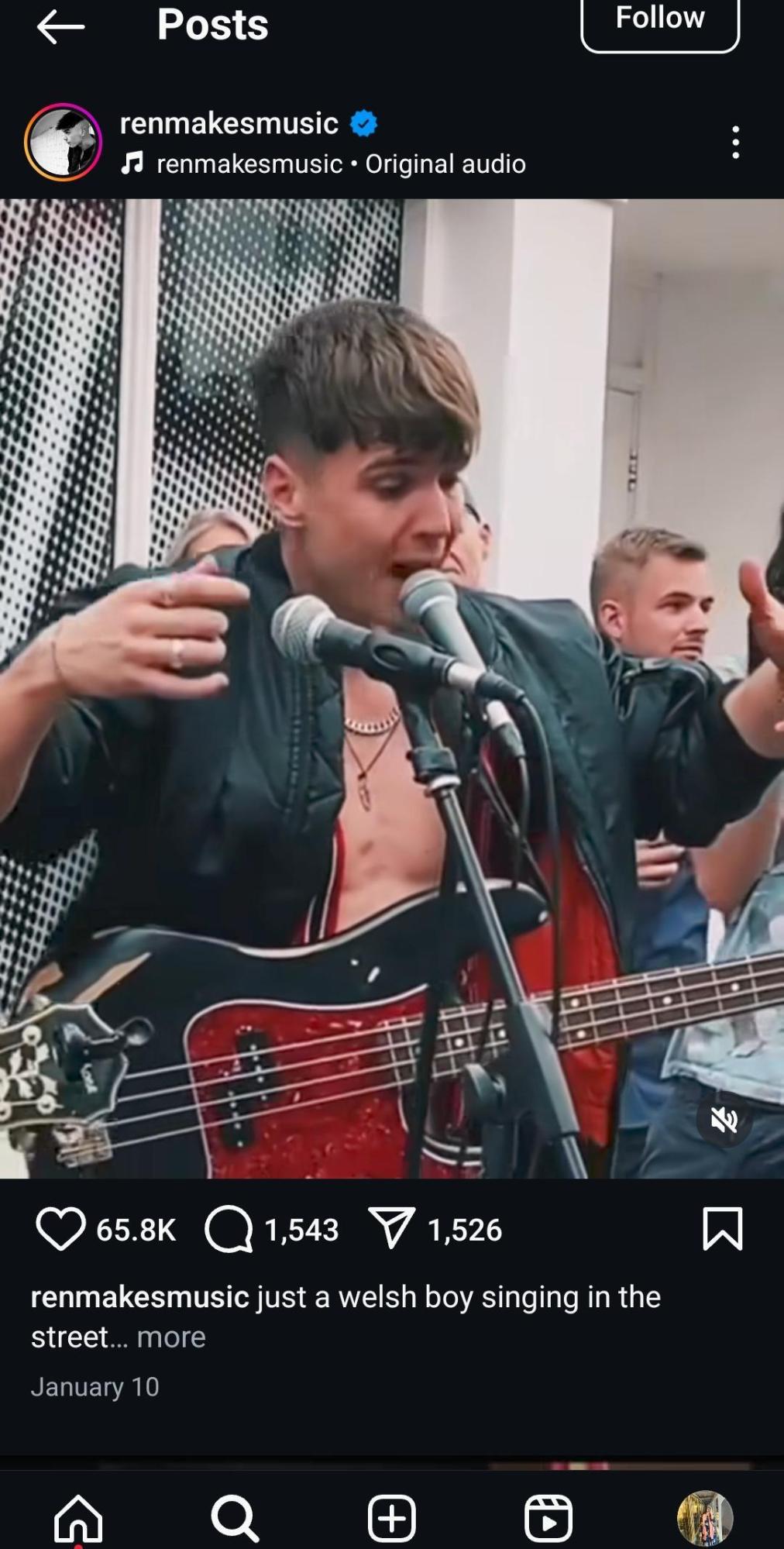 An Artist’s Post of Live Performance