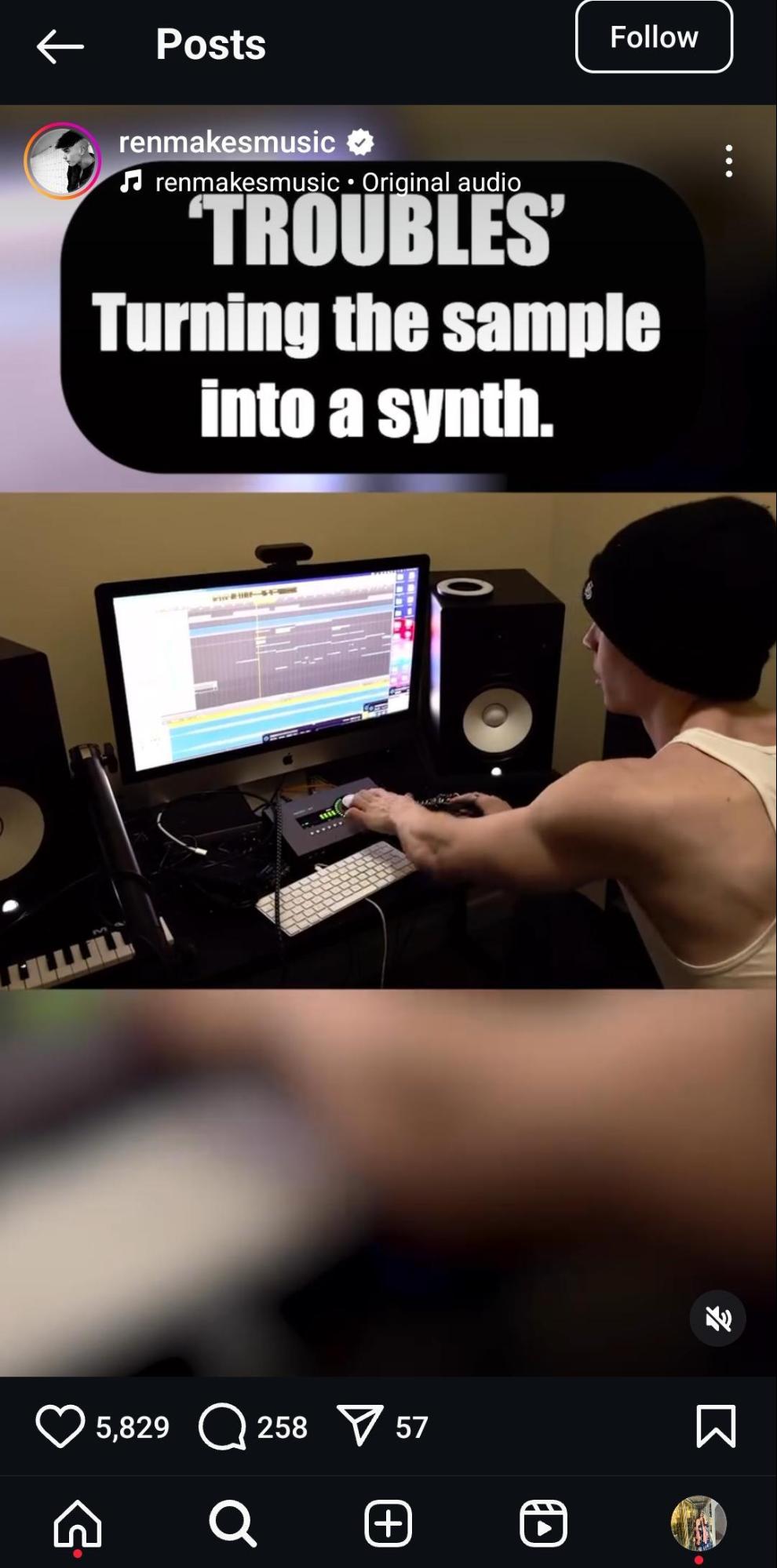 An Artist Sharing BTS Content