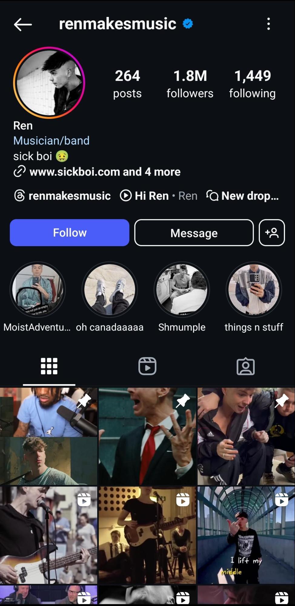 An Artist’s Instagram Profile