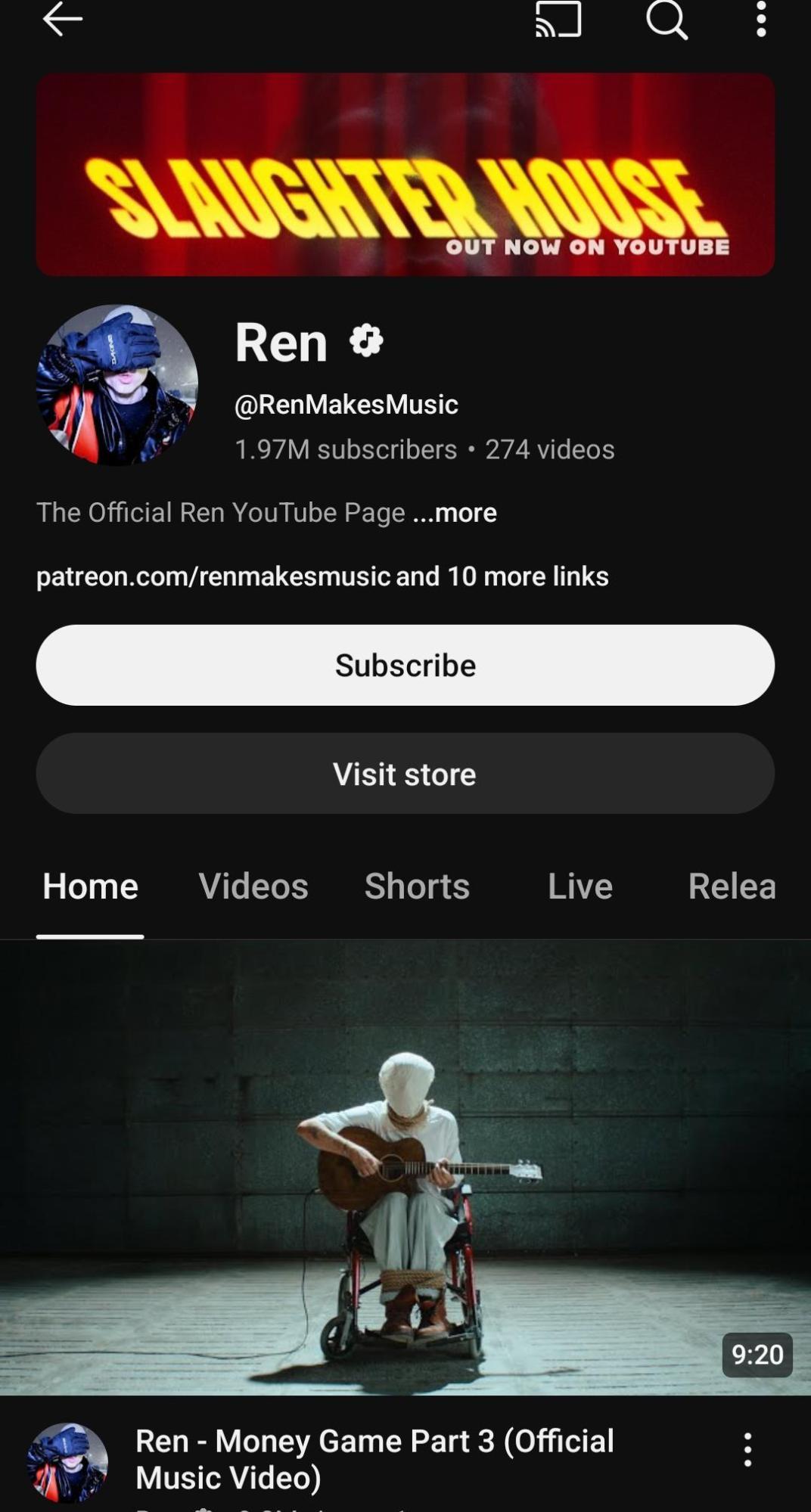 An Artist’s YouTube Channel