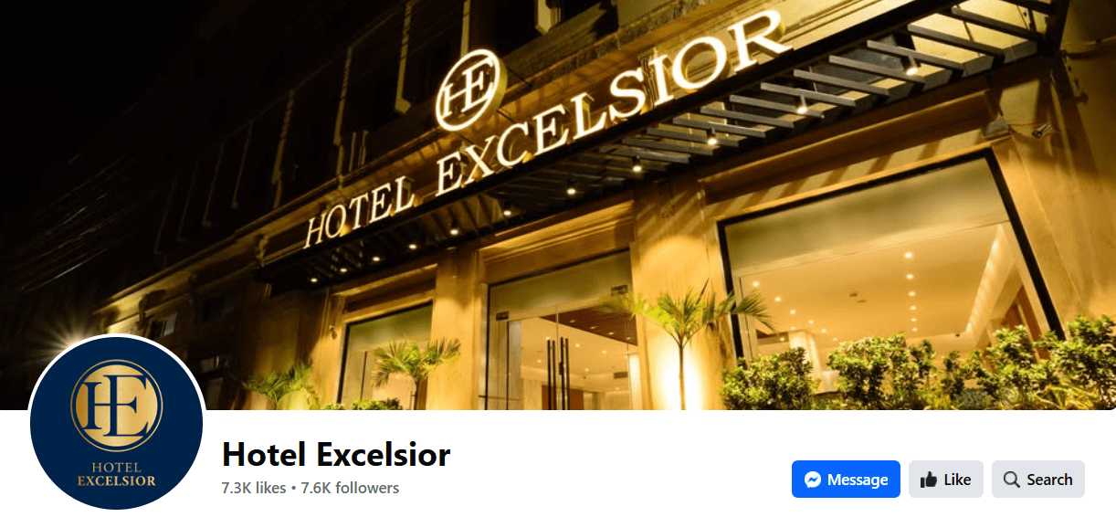 Hotel Excelsior's Profile on Facebook