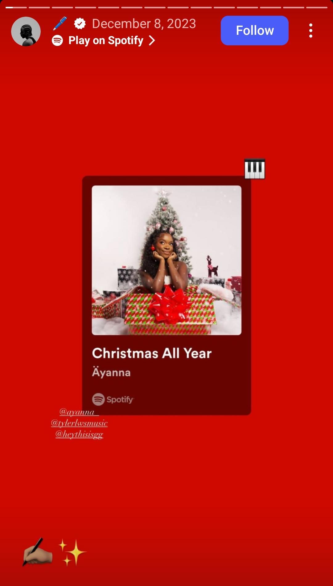 Social Media for Musicians: How to Get More Listeners and Fans in 2025 13 An Instagram Highlight Showing the Quick Music Update