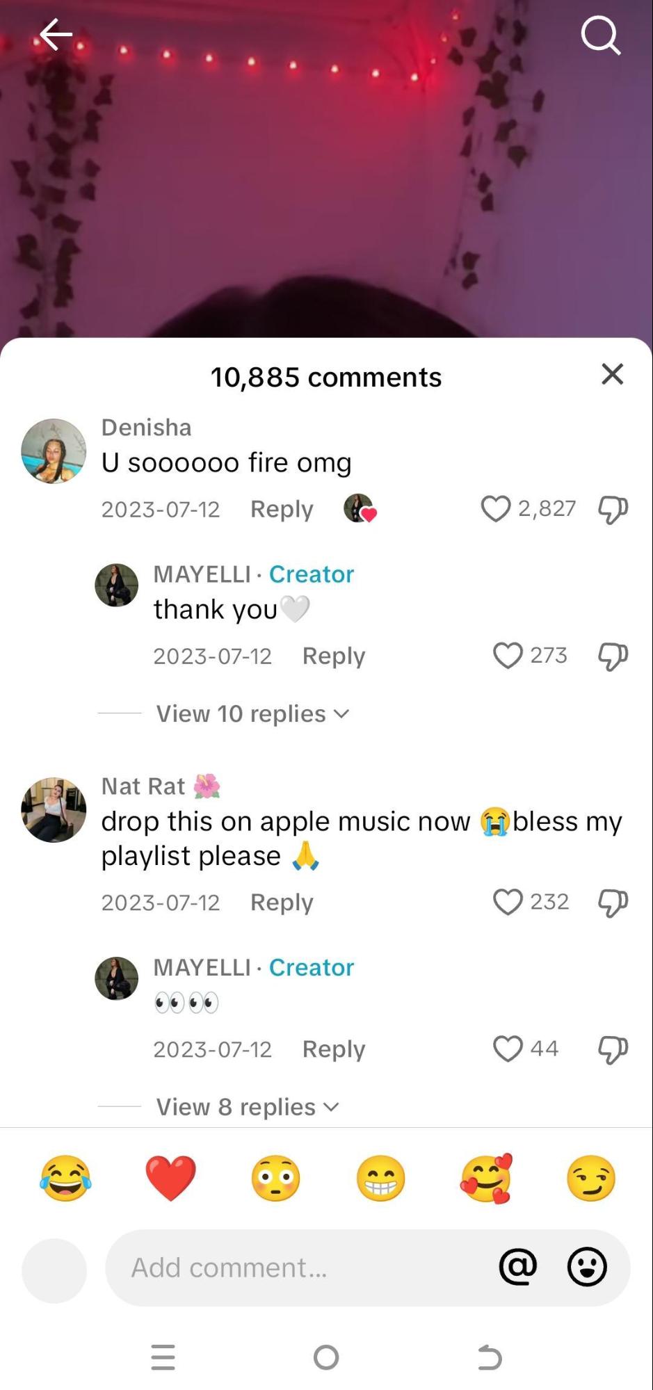 Social Media for Musicians: How to Get More Listeners and Fans in 2025 6 A Screenshot Showing a Music Artist Engaging With the Followers